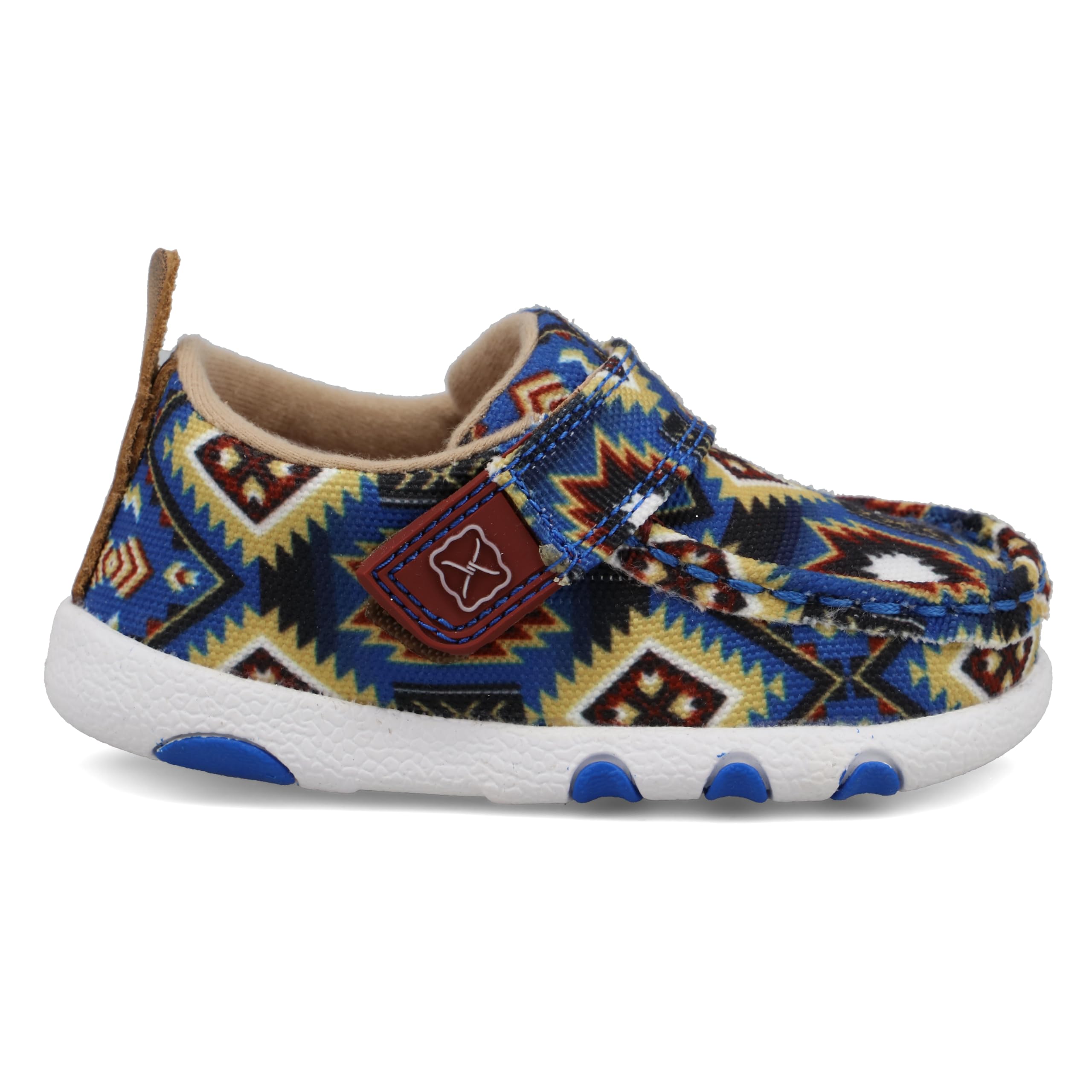Twisted X Infant's Driving Moc, Moc Toe, Blue Multi Aztec, 3 M - Image 4
