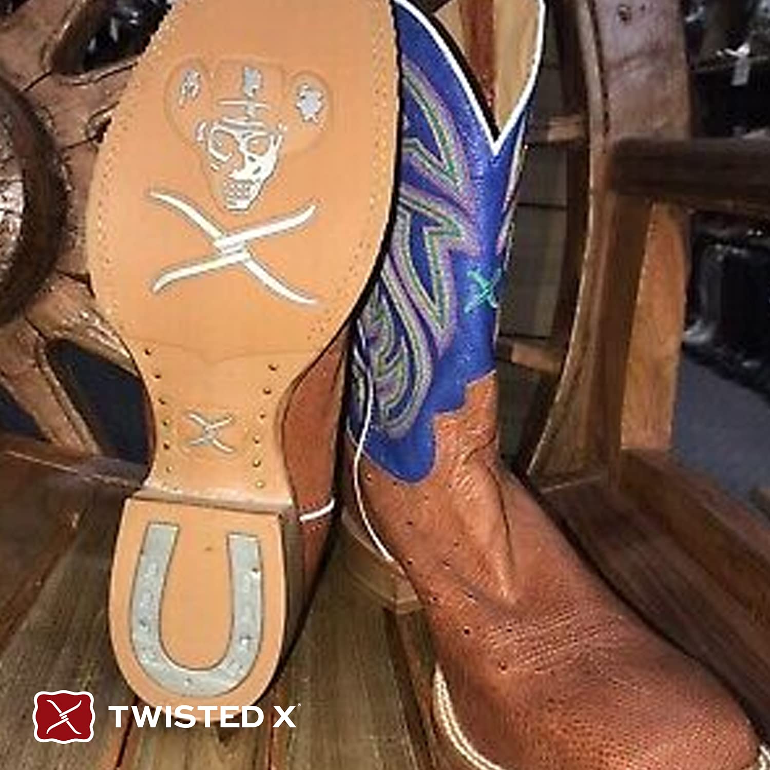 Twisted X Men's 12" WS Toe Hooey Boot - Western Pull-on Boots - Image 8