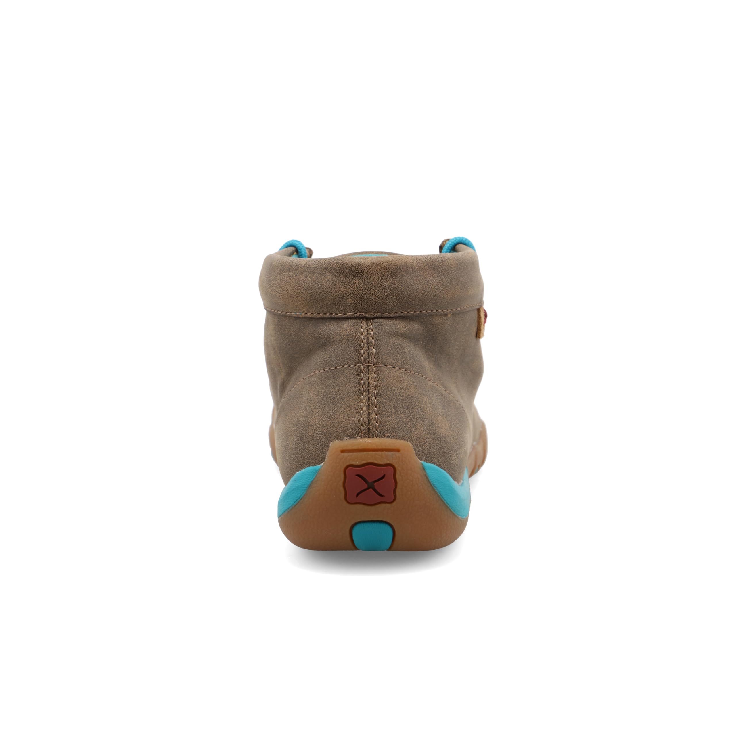 Twisted X Women's Chukka Driving Moc, Moc Toe, Bomber & Turquoise Embroidered Vamp, 8.5 M - Image 3